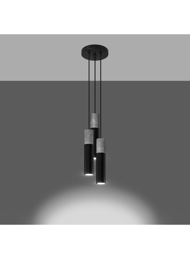 Lampa wisząca BORGIO 3P czarny