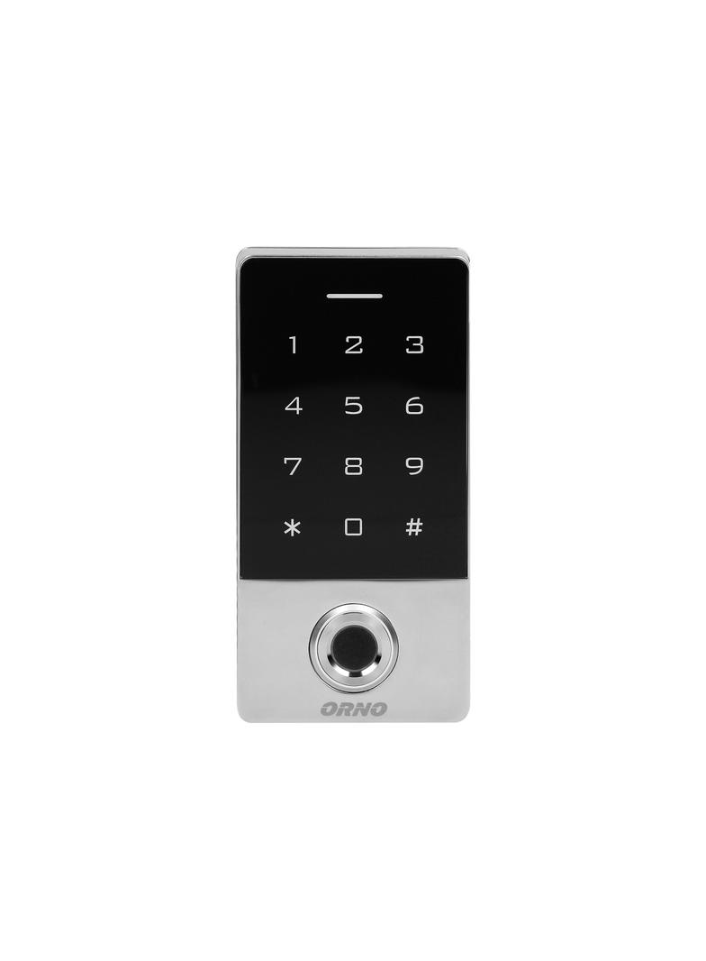 Zamek szyfrowy dotykowy z czytnikiem kart i breloków zbliżeniowych oraz czytnikiem linii papilarnych