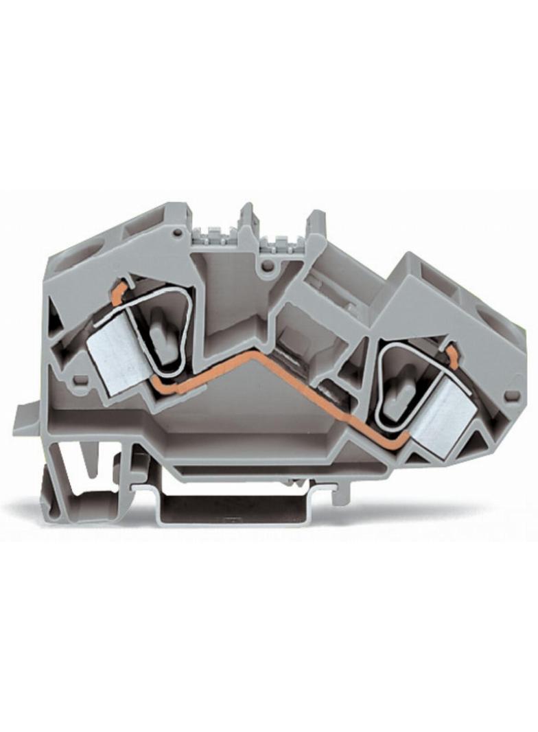 topJob złączka 2-przewodowa 16 mm2 jasnoszara