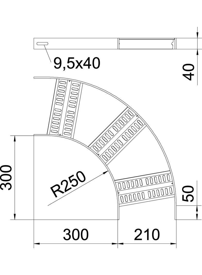SLZB 90 200 A2 Łuk 90°