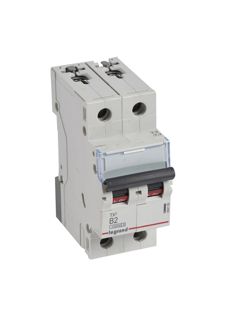Wyłącznik Nadprądowy S 312 2P B2A 10000A TX3 404106 LEGRAND