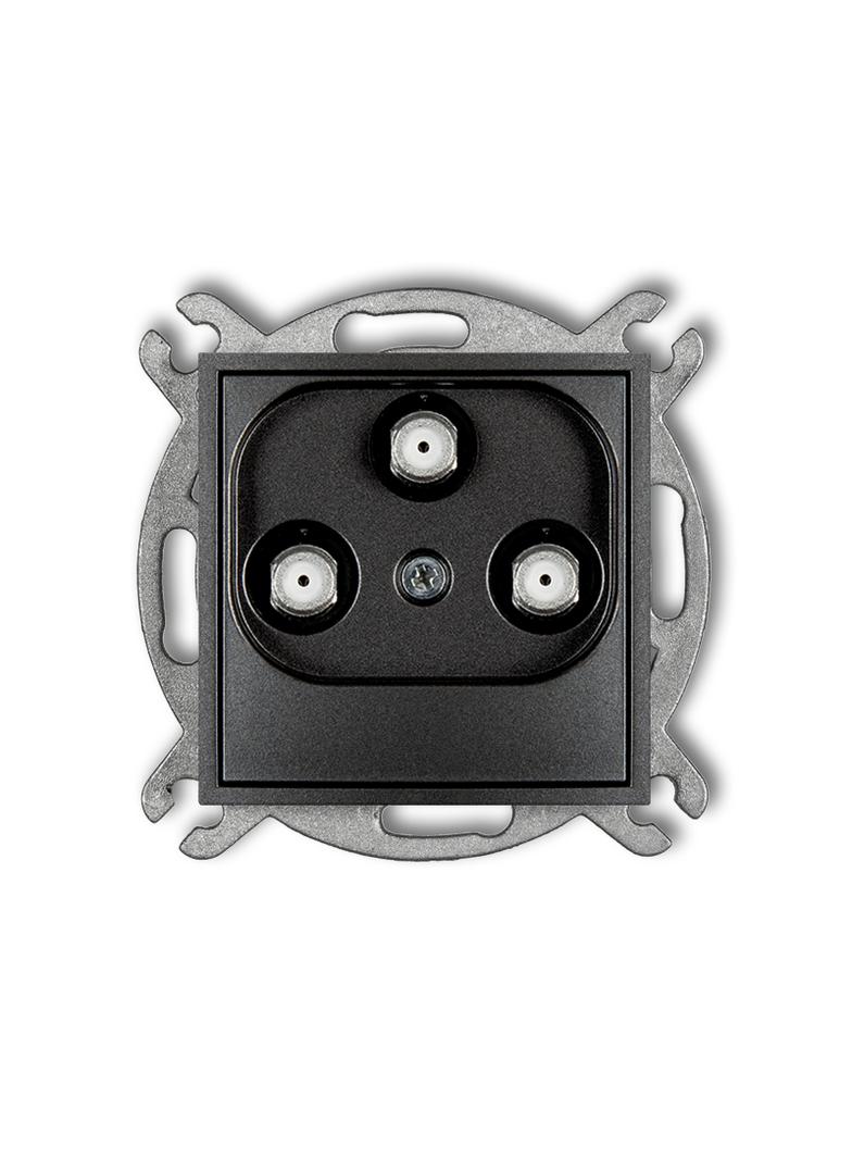 MINI Mechanizm gniazda multimedialnego 3F DATA (UPC) grafitowy