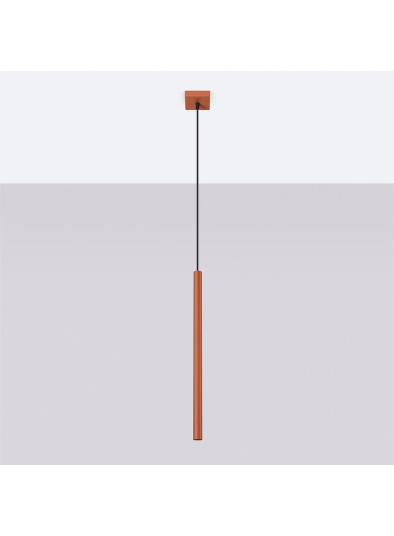 Sollux Lampa wisząca PASTELO 1 ochra czerwona SL.1524