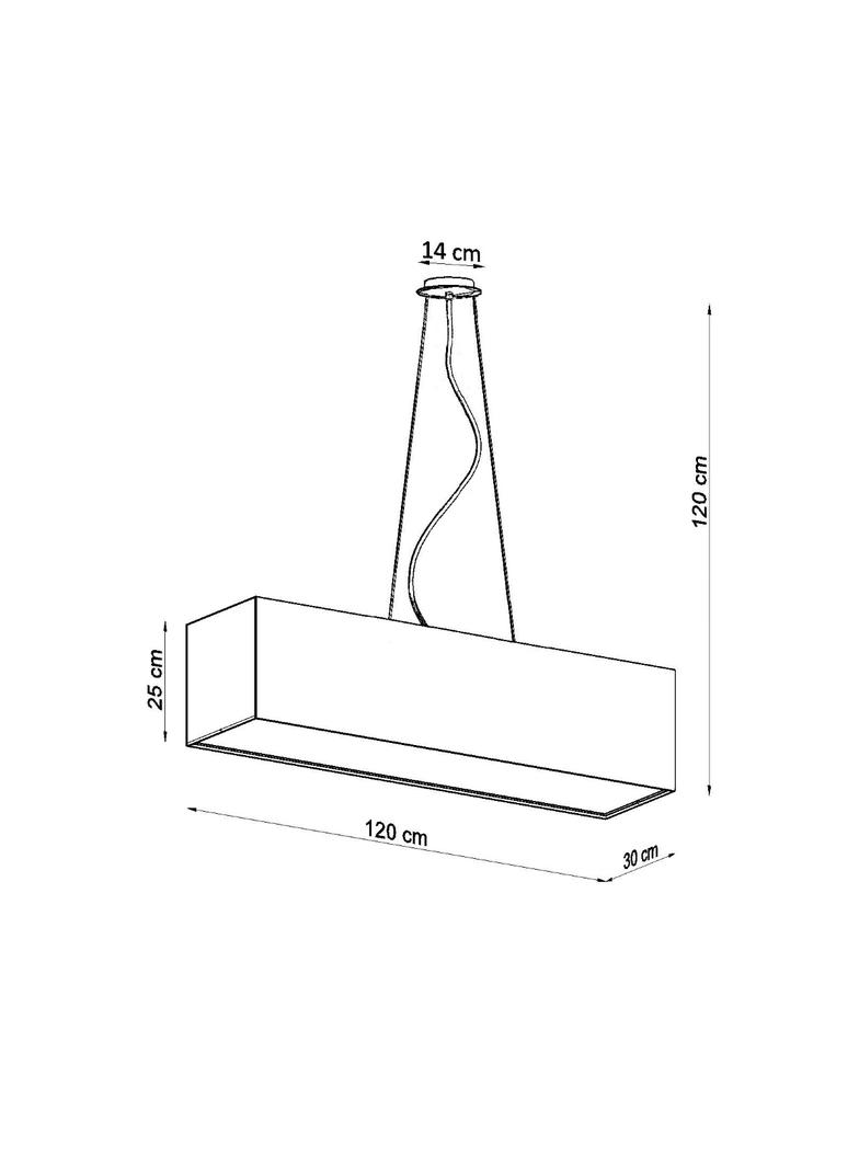 Sollux Żyrandol SANTA 120 czarny SL.0782