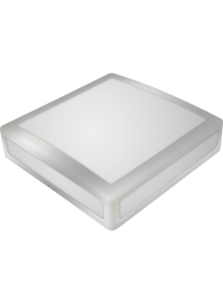 Oprawa oświetleniowa ERIS LED srebrny pierścień, klosz mleczny b.neutralny 13W