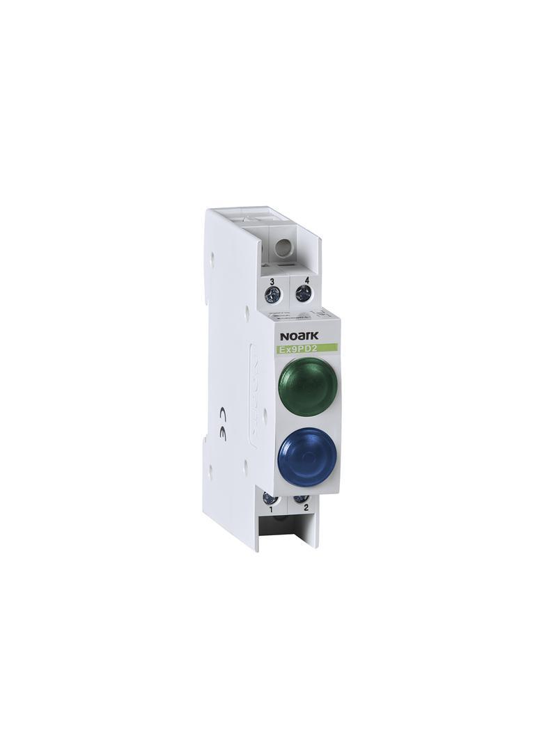 Ex9PD2gb 110V AC/DC Lampka sygnalizacyjna 110V AC/DC 1 zielony 1 niebieska LED 102472 NOARK