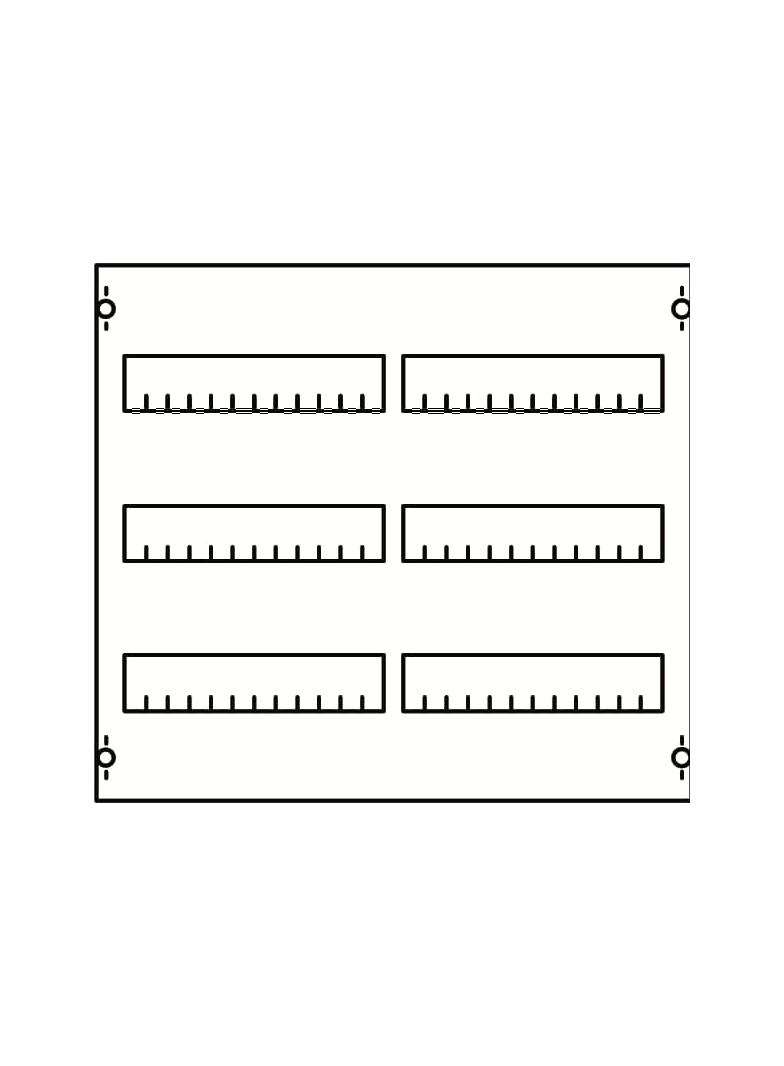 2V00A Pole rozdzielcze na szerokość 2 kolumn