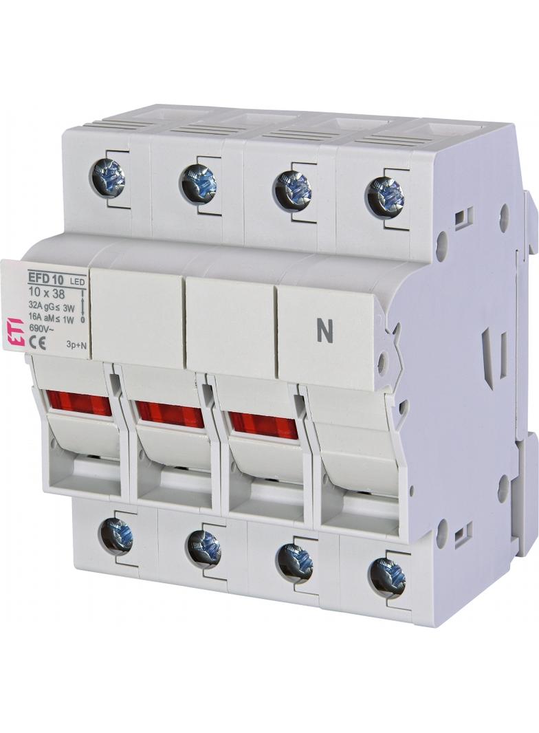 Rozłącznik bezpiecznikowy z adapterem EFD 10 3P+N LED AD 002540315 ETI