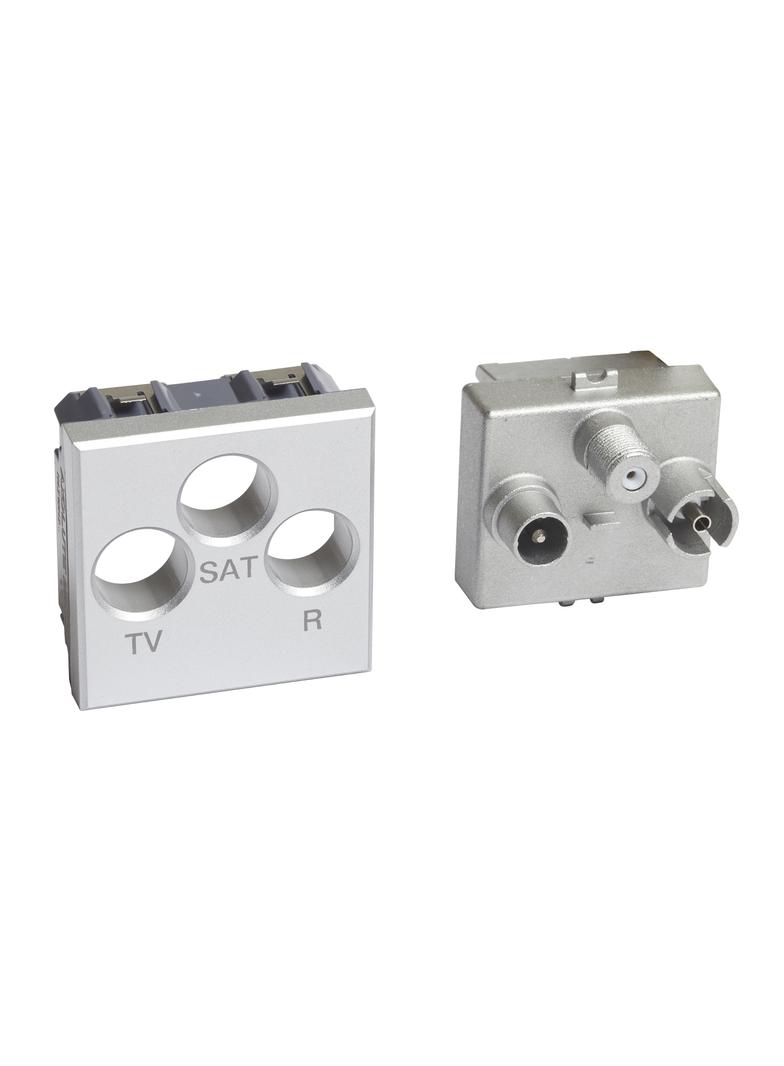 AXOLUTE - GNIAZDO TV/RD/SAT  GWIAZDA  - 2 MODUŁY, Bticino