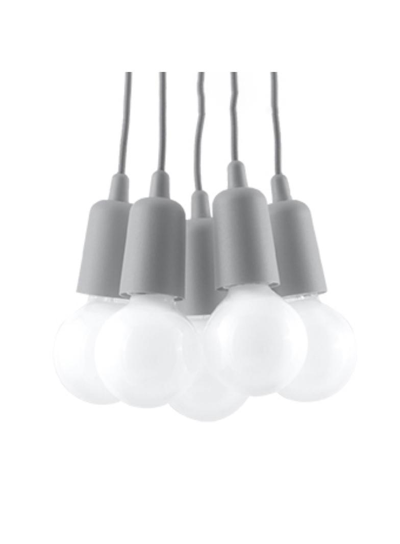 Sollux Lampa wisząca DIEGO 5 szara SL.0577