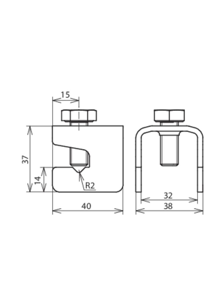 Zacisk łączący 6-10/30 (+), 30/30 mm (+/II), St/tZn