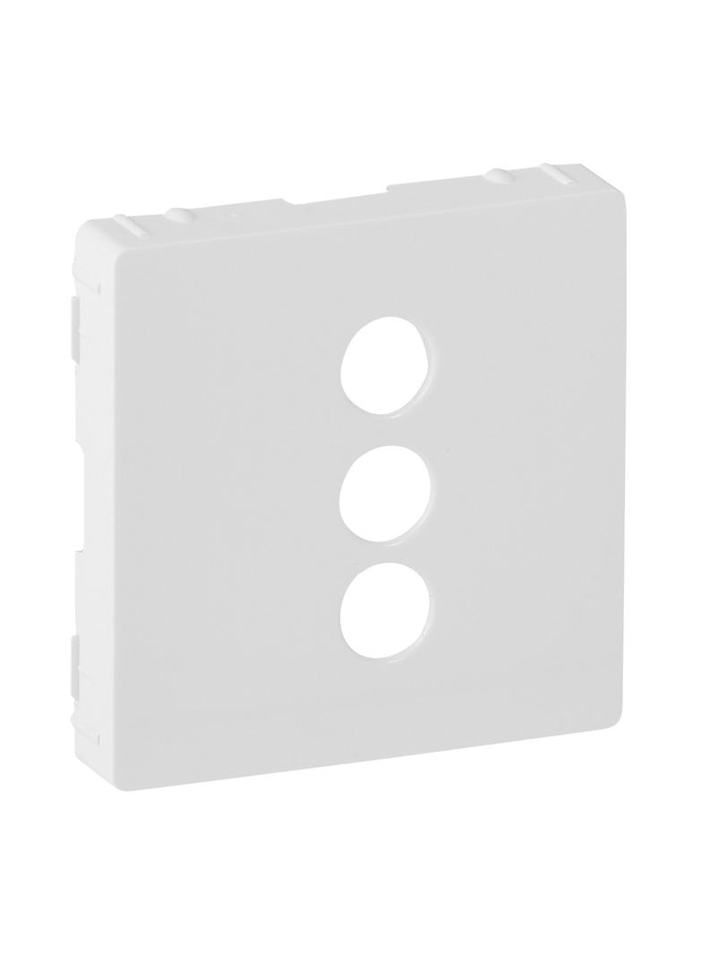 VALENA LIFE PLAKIETKA GNIAZDA 3 x RCA BIAŁA, Legrand