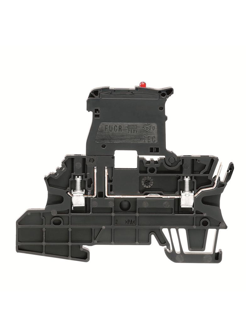 WMF 2.5 FU BLZ 60-150V SW Złączka szynowa z bezpiecznikiem /50szt./ WEIDMULLER