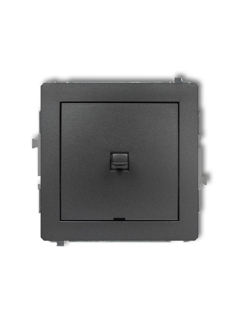 DECO Mechanizm łącznika krzyżowego w stylu amerykańskim (jeden klawisz, bez piktogramu) grafitowy