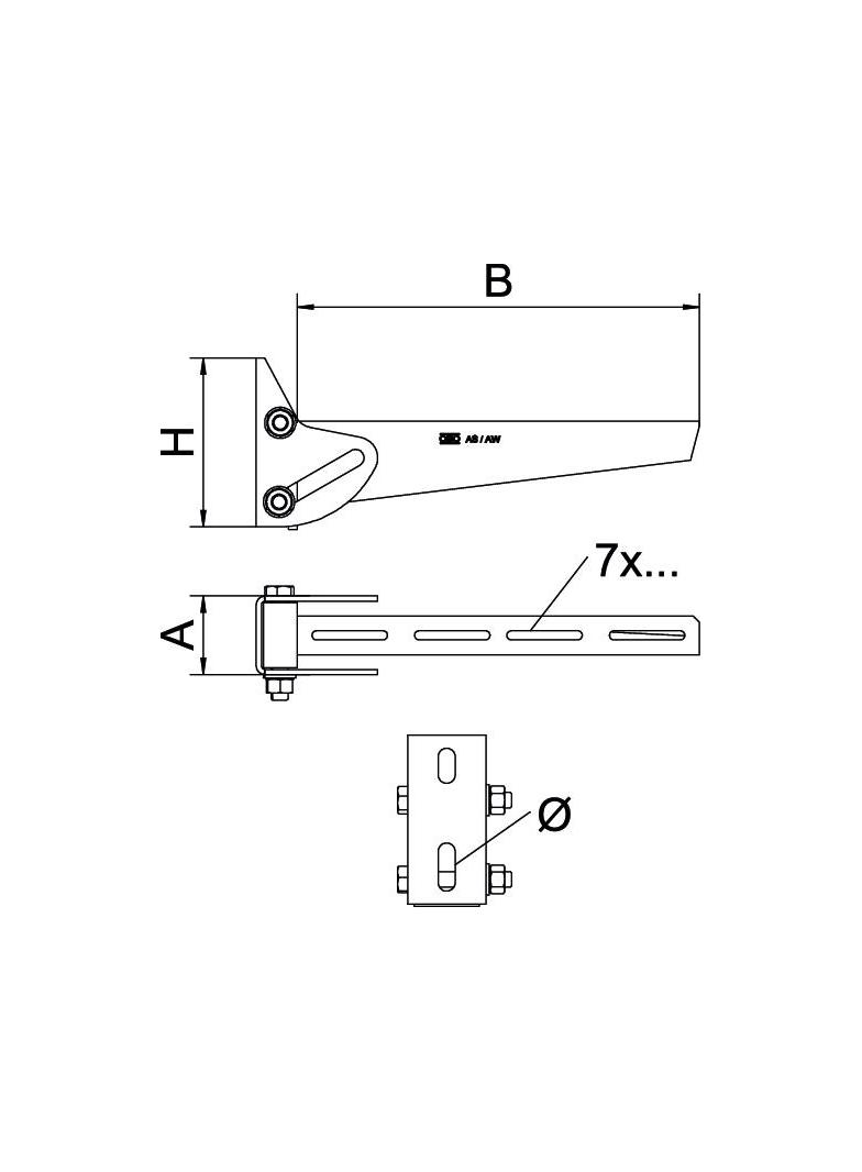 AWV/21, WSPORNIK ŚCIENNY 210 FT