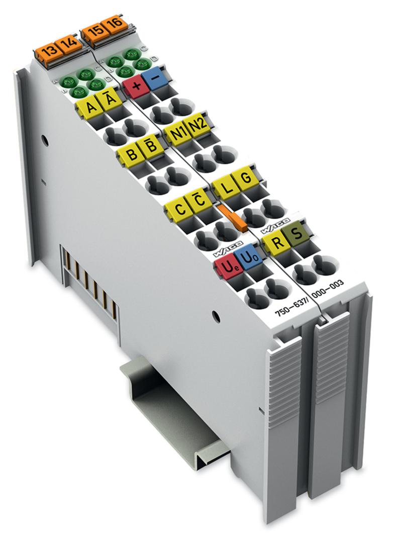 Moduł interfejsu enkodera przyrostowego RS 422 jasnoszary 750-637/000-003 WAGO