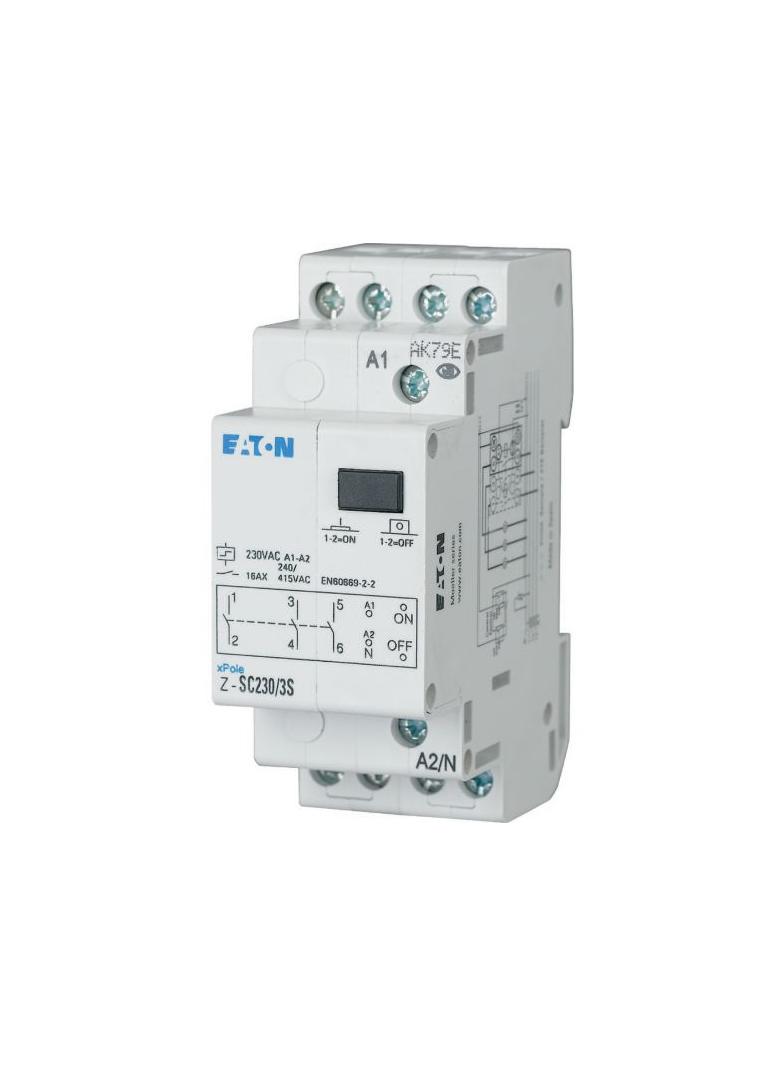 Z-SC230/2S1O Przekaźniki impulsowy z funkcją centralnego sterowania 16A 230V AC 2Z 1R 265327 EATON