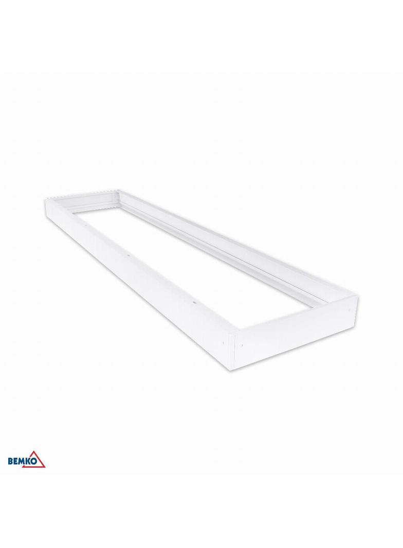 RAMKA MONTAŻOWA DO PANELU LED 120x30 BIAŁA ECO WYS. 68MM C71-RNT123-WH-ECO2 BEMKO