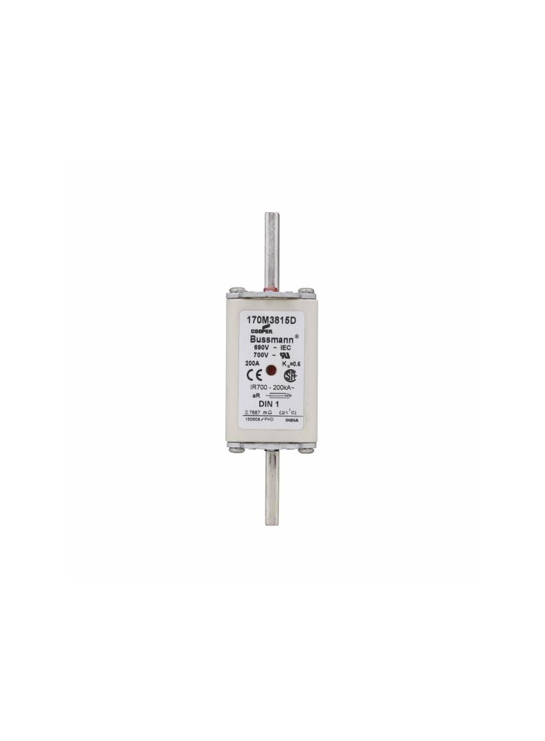 FUSE 200A 690V aR DIN 1 HSDNH Wkładka szybka 200A 690V aR DIN 1 podwójny wskaźnik 170M3815D EATON