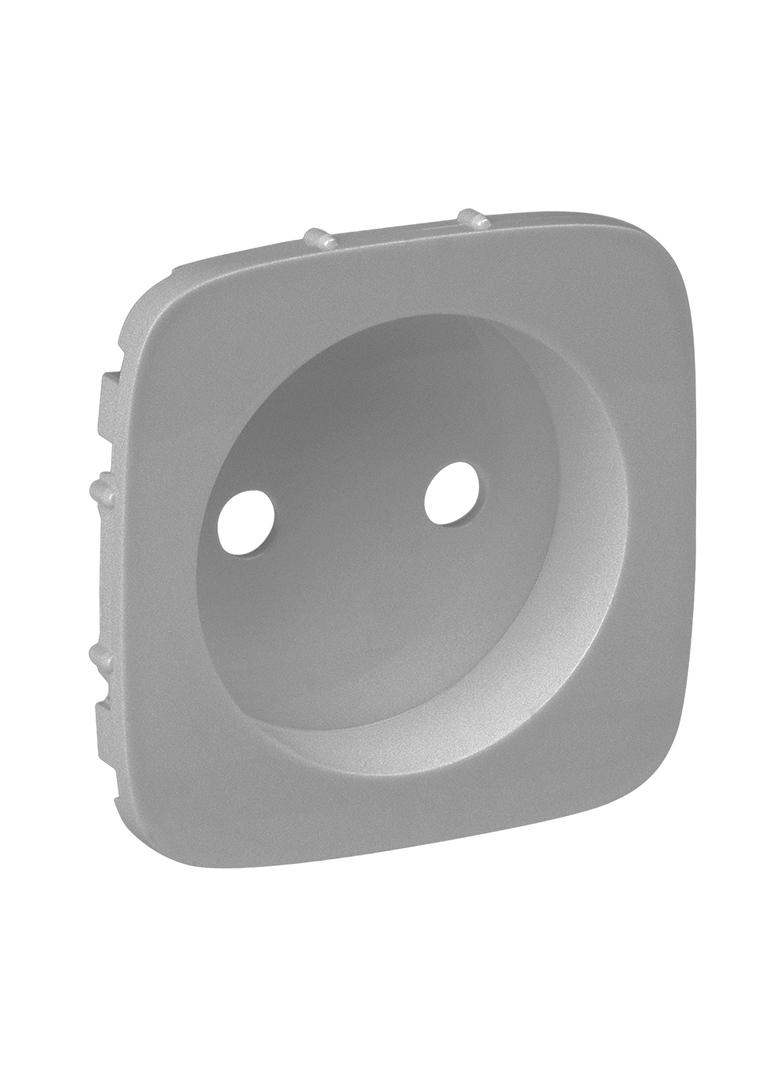 VALENA ALLURE - PLAKIETKA ALUMINIUM GNIAZDA POJEDYNCZEGO 2P, Legrand