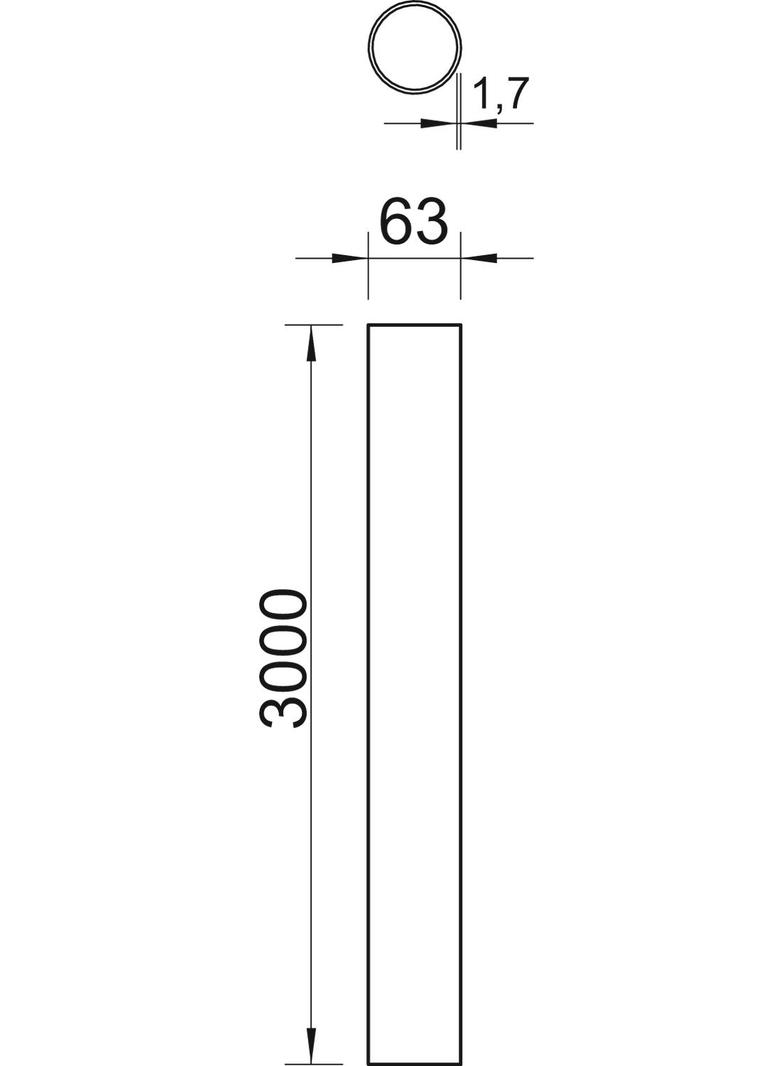 S63 W ALU, Rura aluminiowa