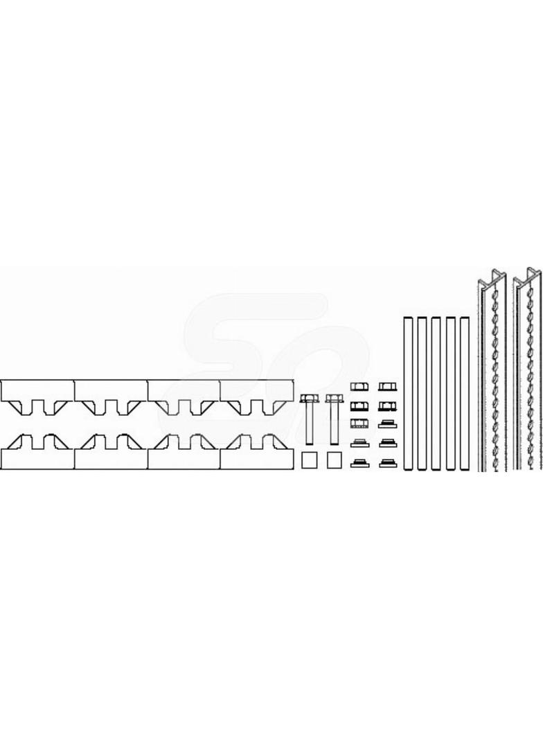 WSPORNIK SZYN ZBIORCZYCH+PROFIL M-1/10TN SET