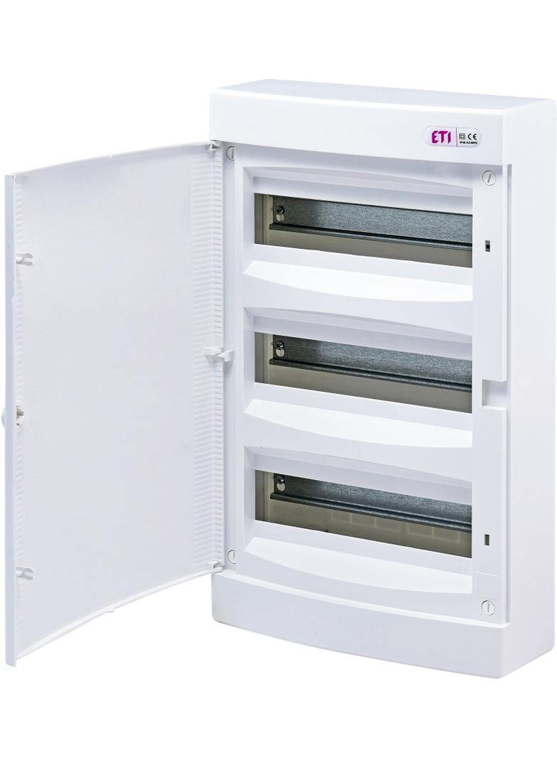 Rozdzielnica natynkowa 3x12 drzwi białe ECT36PO-s 001101073 ETI