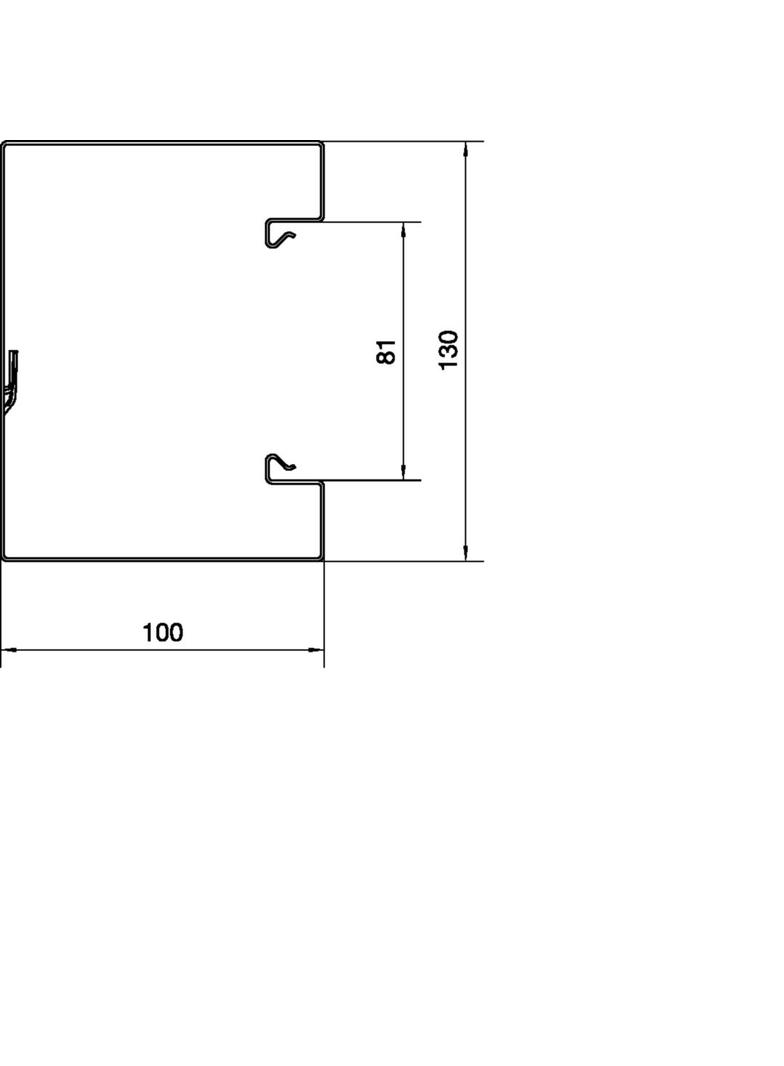 tehalit.BRS Podstawa 100x130mm stal biały BRS10013019016 HAGER