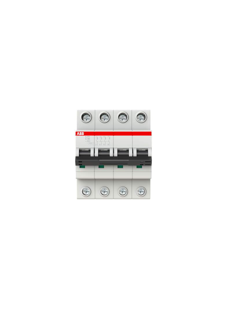S204-C80 Wyłącznik nadprądowy 6kA 4P C80A 2CDS254001R0804 ABB