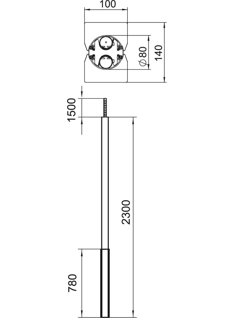 ISS140100FRW, Kolumna zasilająca