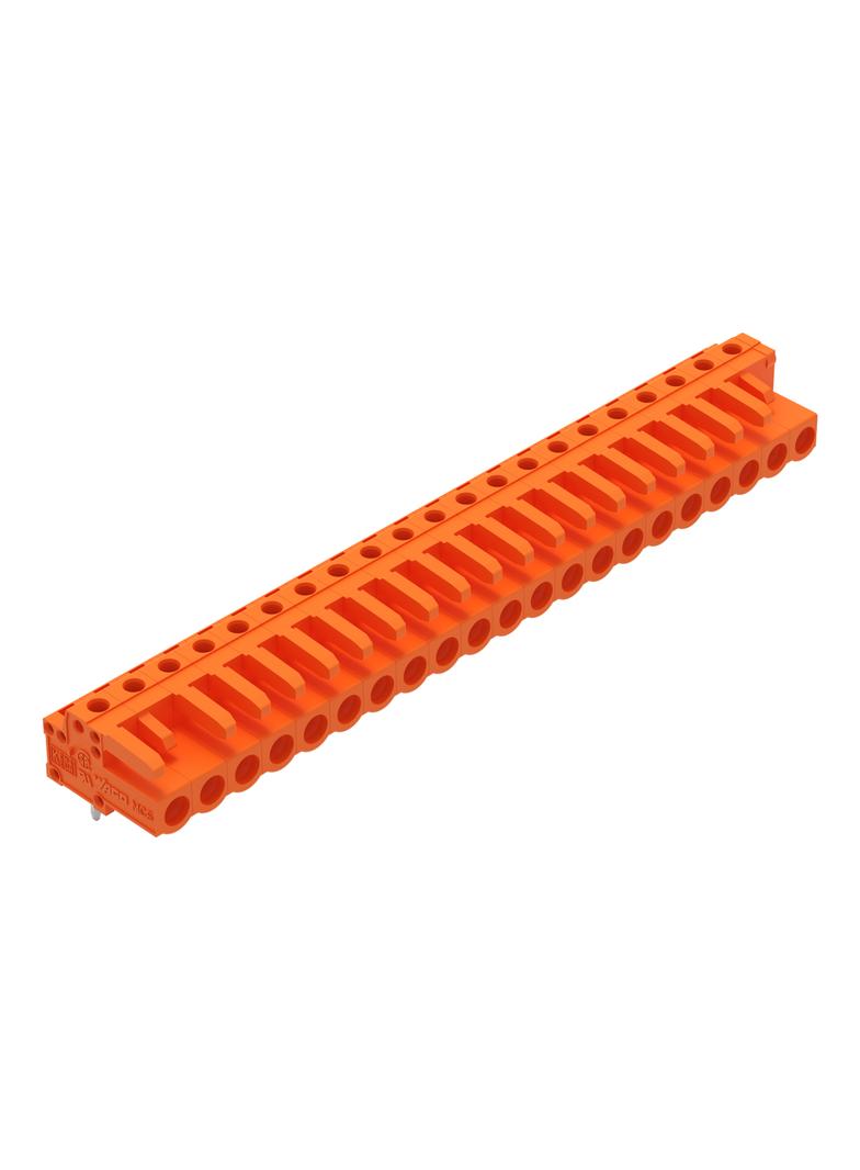 MCS-MIDI Classic gniazdo kątowe 21-bieg. pomarańczowe raster 5,08 mm /10szt./ WAGO