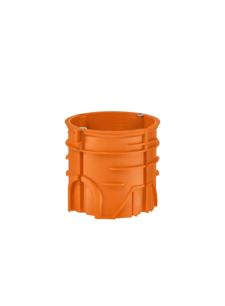 ZZ60DFw ,  Puszka podtynkowa do łączenia O 60, głęboka, z wkrętami, pomarańczowy