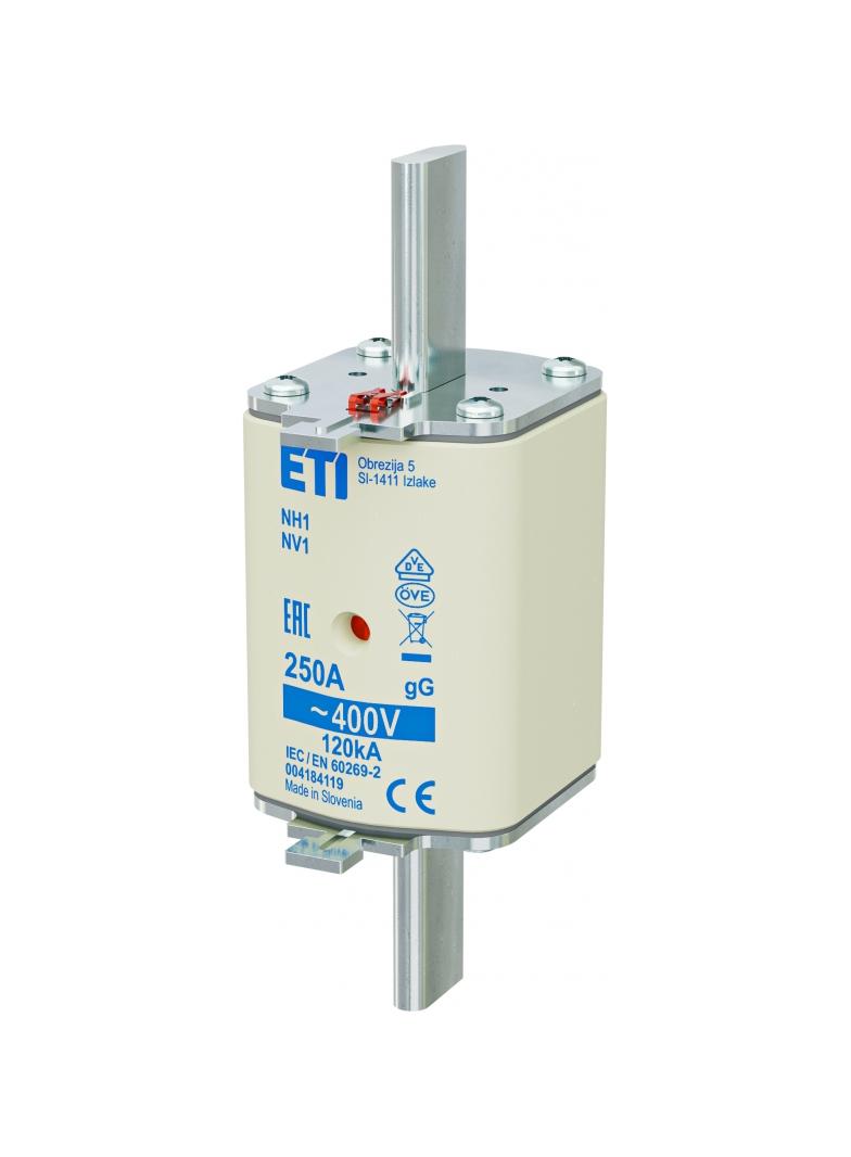 Wkładka topikowa NH zwłoczna KOMBI NH1 gG 250A 400V 004184119 ETI