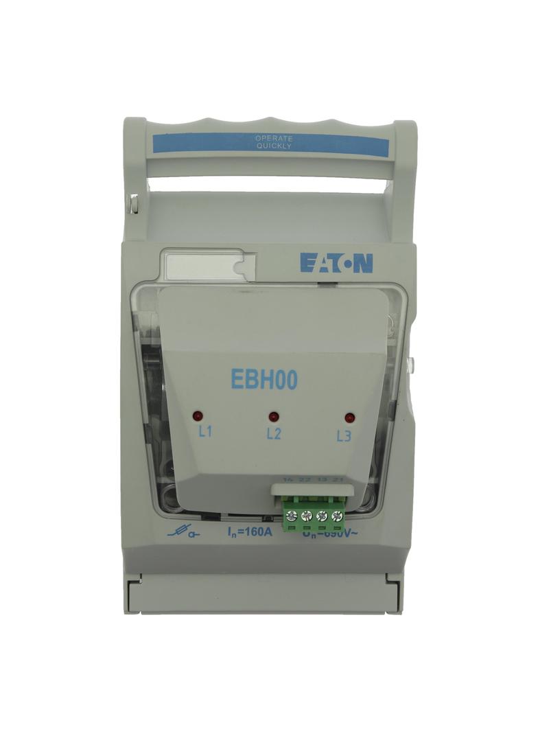 Rozłącznik bezpiecznikowy poziomy 160A AC 690V NH00 AC23B 3P IEC zaciski mostkowe EBH00O3TS5 EATON