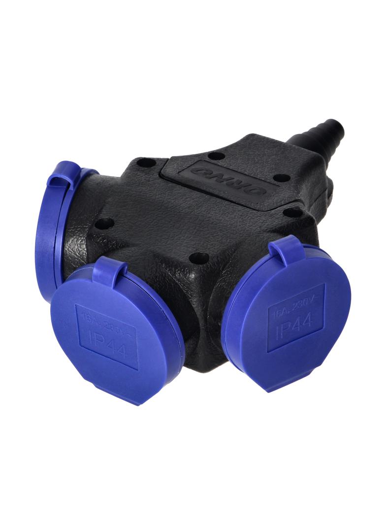 Rozgałęźnik bryzgoszczelny i odporny na uderzenia IP44 3x2P+Z 16A 230V AC OR-AE-13209 ORNO