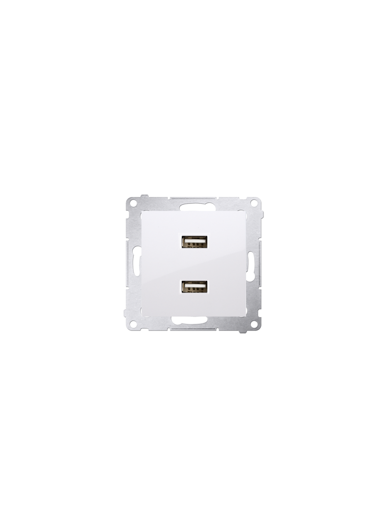 Simon 54 Ładowarka 2 x USB 2.1 A 5V DC 230V biały DC2USB.01/11 KONTAKT