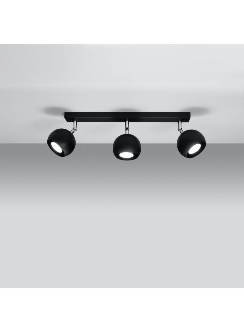 Sollux Plafon OCULARE 3 czarny SL.0445