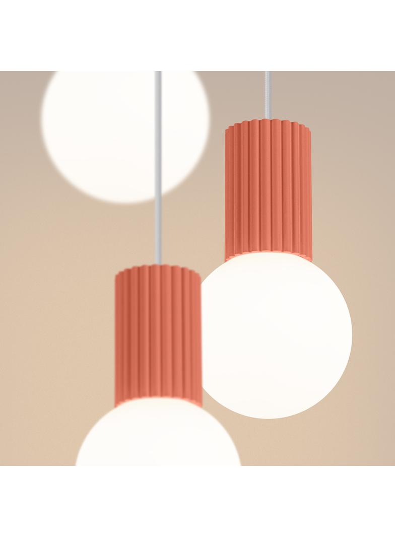 Lampa wisząca HALO 3P brzoskwiniowa