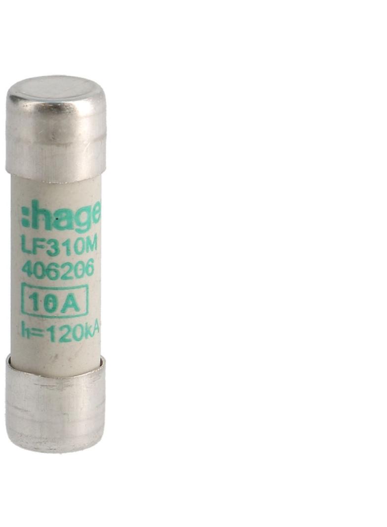 Wkładka bezpiecznikowa cylindryczna CH-10 10x38mm aM 10A 500VAC LF310M HAGER