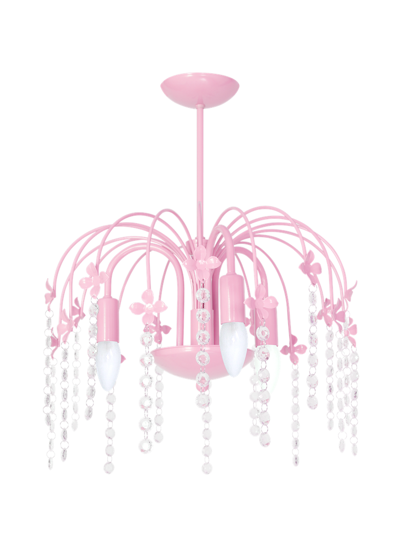 Milagro plafon Laura 3xE14 różowy MLP1137