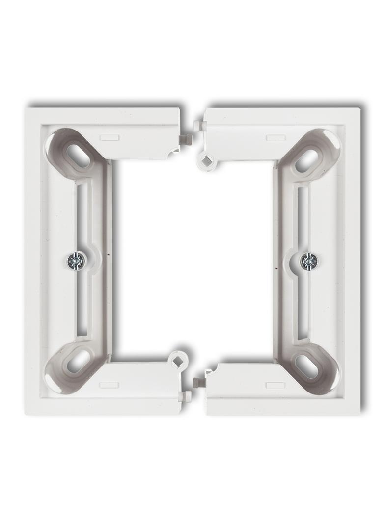 DECO / MINI Puszka natynkowa pojedyncza, składana DECO, MINI biały mat 25DPU-1 KARLIK