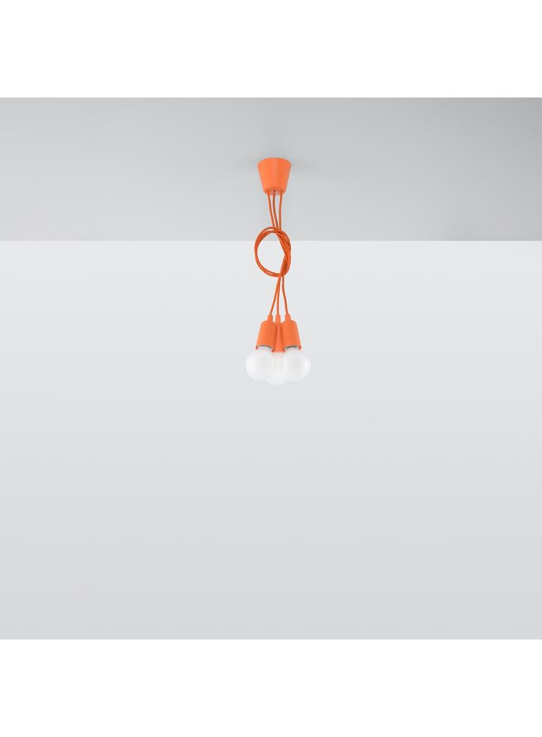 Sollux Lampa wisząca DIEGO 3 pomarańczowy SL.0585