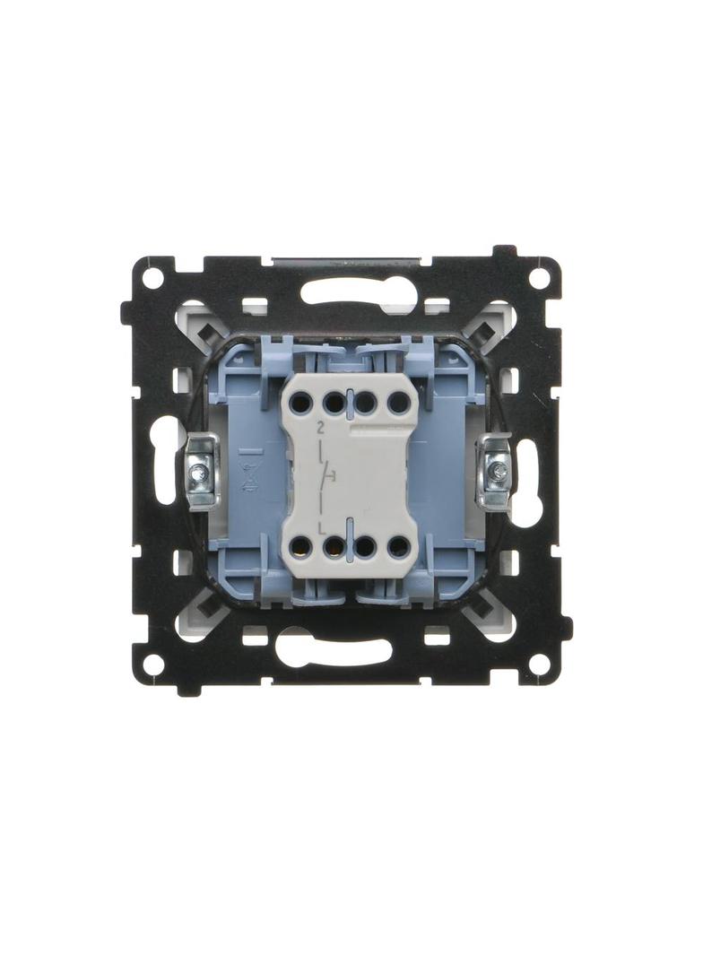 Simon 55 Przycisk zwierny pojedynczy zwierny bez piktogramu szybkozłączka Aluminium mat TP1.01/143 KONTAKT