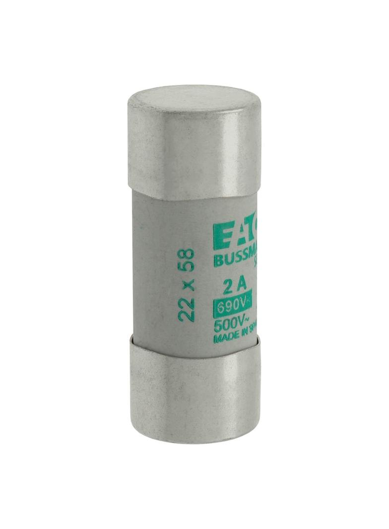 CYLINDRICAL FUSE 22 x 58 2A AM 690V AC Wkładka cylindryczna 22 x 58mm 2A AM 690V AC C22M2 EATON