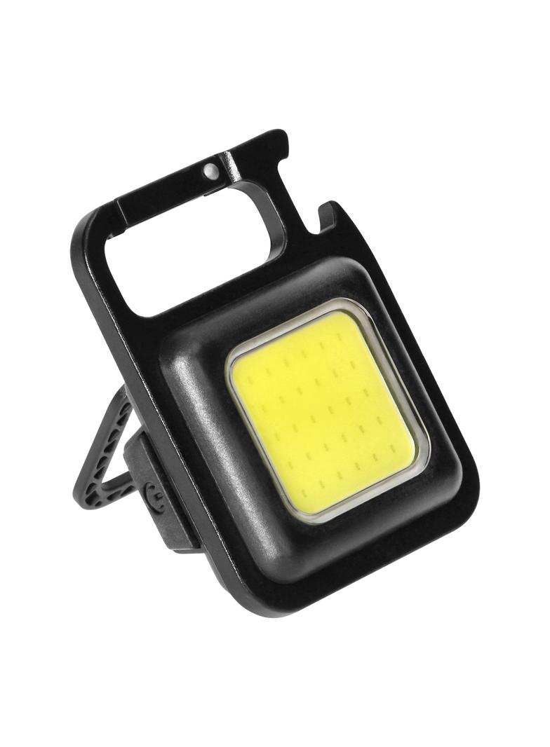 Mocna MINI latarka LED kieszonkowa + brelok magnes otwieracz uchwyt nóżka