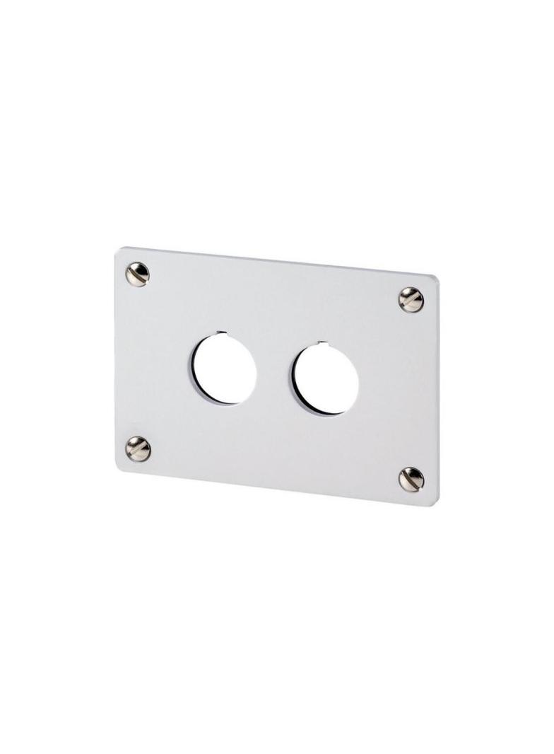 M22-E2 Płyta czołowa do montażu podtynkowego - 2 otwory 22mm 216543 EATON
