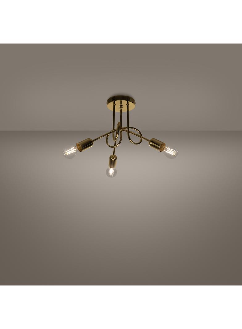 Żyrandol LOOP 3 złoty połysk