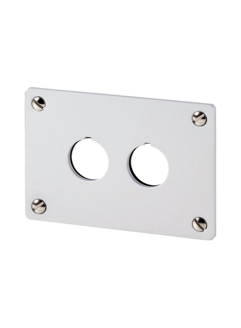 M22-E2 Płyta czołowa do montażu podtynkowego - 2 otwory 22mm 216543 EATON