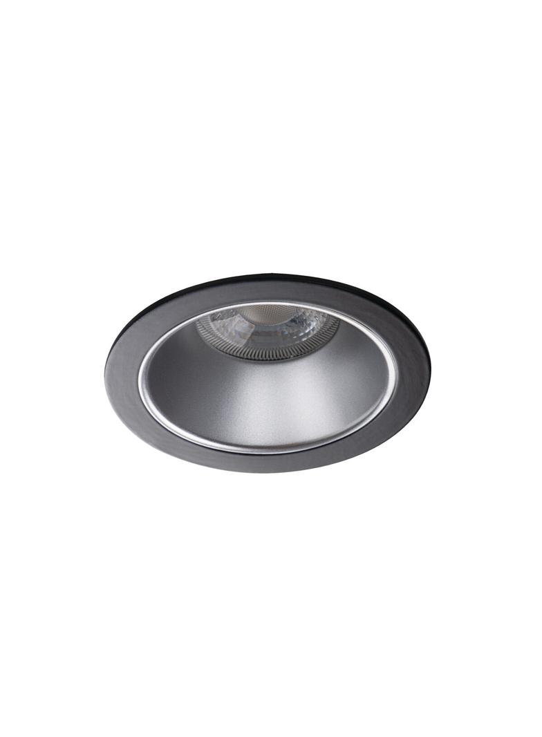GLOZO DSO SR/B Oczko sufitowe GLOZO DSO SR/B okrągły stop aluminium kolor srebrny / czarny 1XGx5,3/G 36225 KANLUX