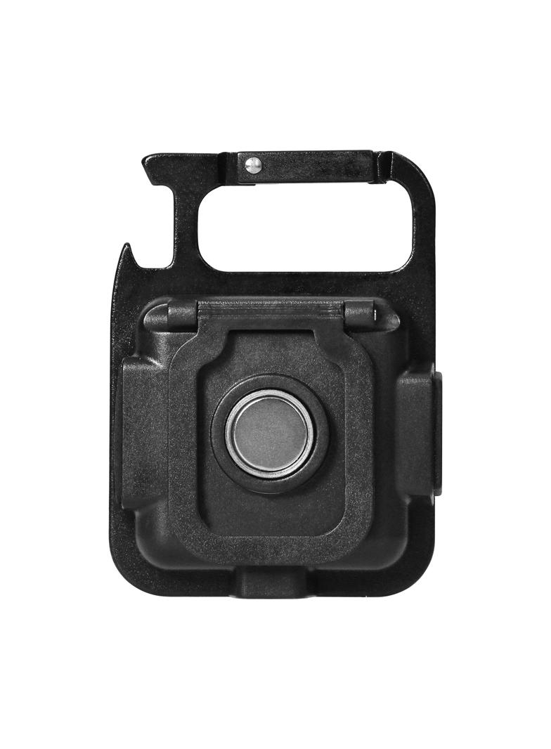 Mocna MINI latarka LED kieszonkowa + brelok magnes otwieracz uchwyt nóżka